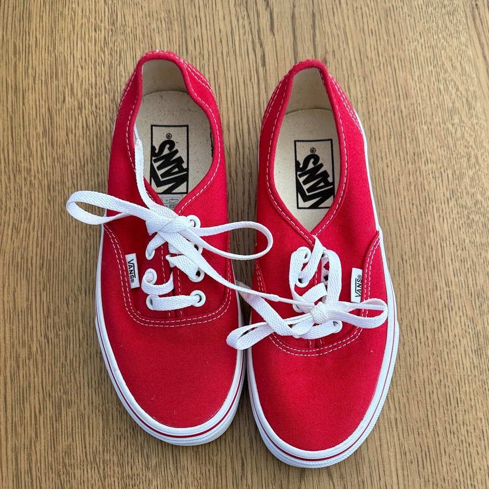 Vans Kids Bright Red Sneakers